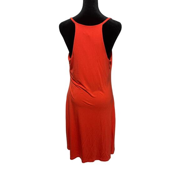 Lou & Grey Women's Red Sleeveless Midi Summer Dress Size L - Picture 2 of 8